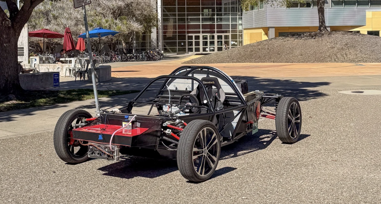 MILA autonomous vehicle prototype on campus