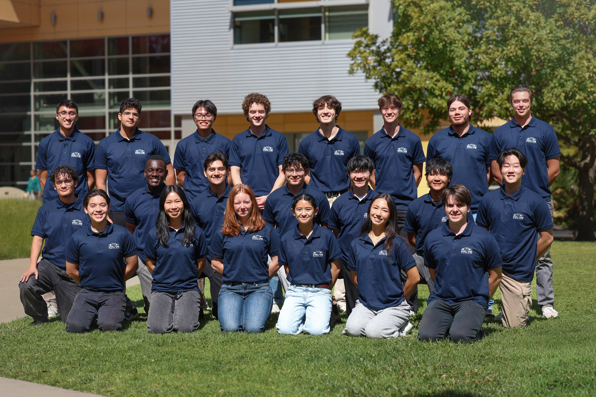 The PROVE team gathered together for a group photo on campus